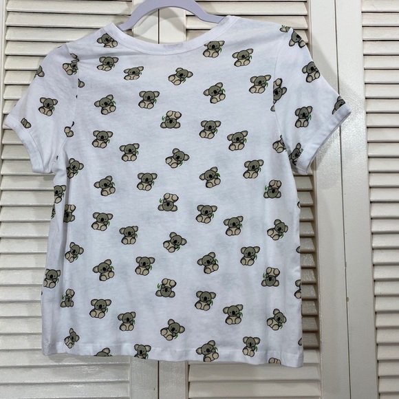 Messy Bun Just Chillin' Koala Cropped Tee - Picture 2 of 4